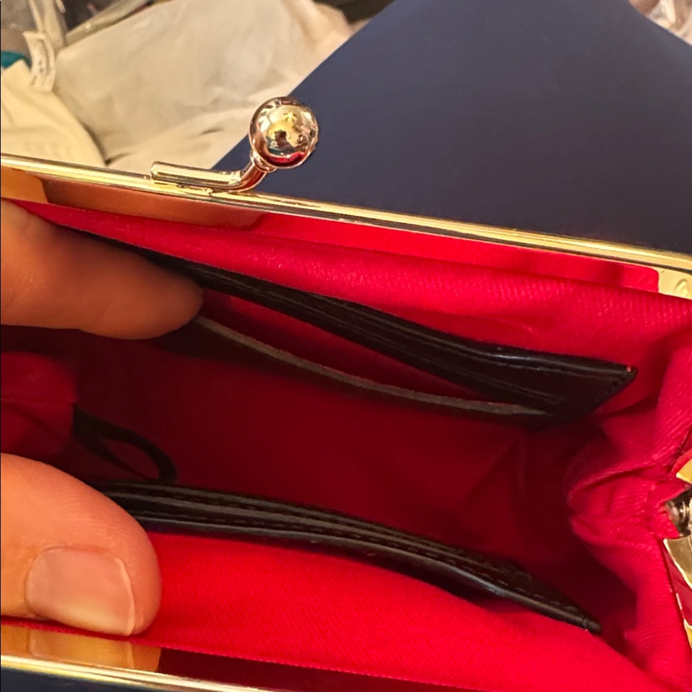 NWOT DOONEY & BOURKE MULTI COLOR LOGO KISS LOCK COIN PURSE LARGE - Picture 4 of 8